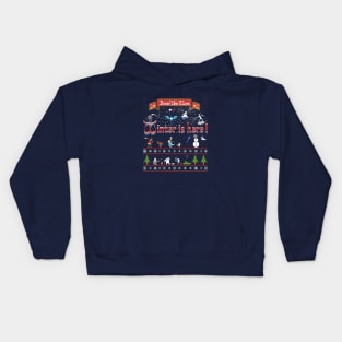 Winter is Here Christmas ugly Kids Hoodie